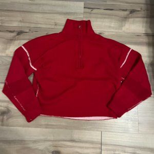 Red Urban Outfitters Zip-Up